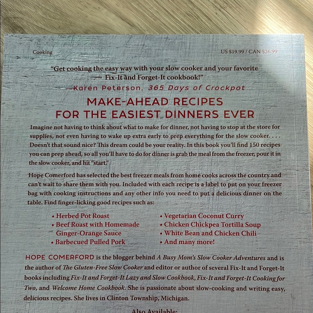 Slow Cooker Freezer Meals Cookbook - Picture 4 of 4